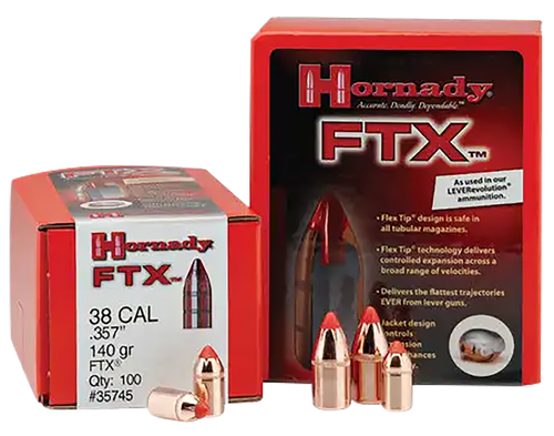 Hornady 45218 FTX  45 Cal .452 225 gr Flex Tip eXpanding 100 Per Box/ 15 Case