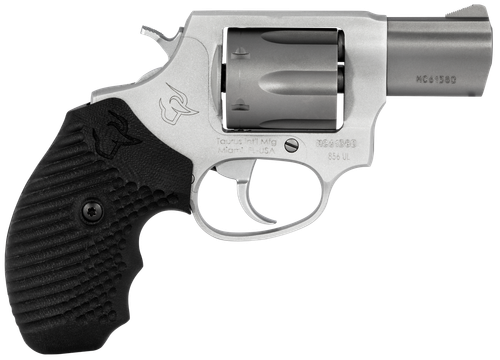 Taurus 2-856029ULVZ06 856 Ultra-Lite Small 38 Special +P 6 Shot 2" Matte Stainless Alloy Steel Barrel & Cylinder, Matte Stainless Aluminum Frame, Black Operator II Grip, Exposed Hammer