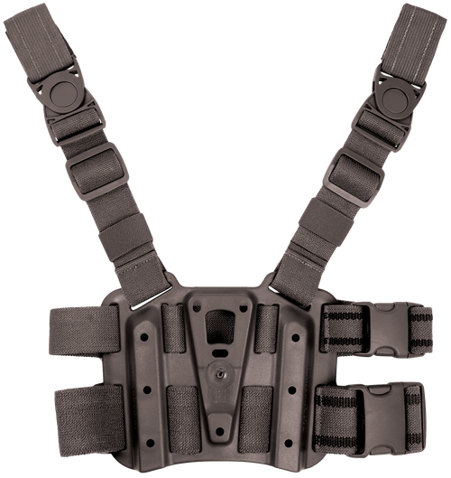 Blackhawk 432000PBK Tactical Holster Platform Black Carbon Fiber Leg Mount Fits Blackhawk Concealment/Duty Holsters