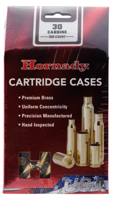 Hornady 8650 Unprimed Cases Cartridge 30 Carbine Rifle Brass