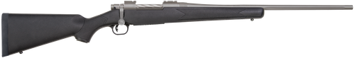 Mossberg 28010 Patriot Synthetic Full Size 30-06 Springfield 5+1 22" Stainless Cerakote Fluted Barrel, Stainless Cerakote Receiver Drilled & Tapped, Black Fixed Synthetic Stock, Right Hand