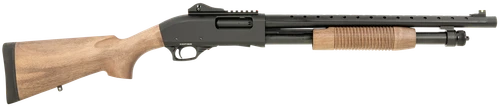 Tokarev USA 21000408 TX3  12 Gauge 18.50" 3" 5+1, Black Metal Finish, Turkish Walnut Stock, Fiber Optic & Ghost Ring Sight (Accepts Mossberg 590 Furniture)