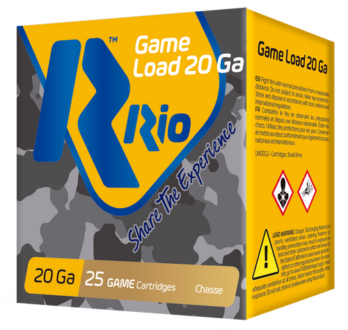 Rio Ammunition RC2075 Game Load  20Gauge 2.75" 1oz 7.5Shot 25 Per Box/10 Case
