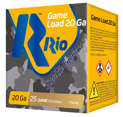 Rio Ammunition RC2075 Game Load  20Gauge 2.75" 1oz 7.5Shot 25 Per Box/10 Case