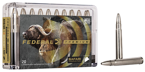 Federal P416RT1 Premium Safari Cape-Shok 416RemMag 400gr Trophy Bonded Bear Claw 20 Per Box/10 Case