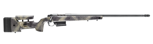Bergara Rifles B14LM357 B-14 Wilderness HMR 7mm Rem Mag 5+1 24" Threaded, Sniper Gray Cerakote Barrel/Rec, Adj. SoftTouch Woodland Camo Stock with Mini-Chassis, Omni Muzzle Brake