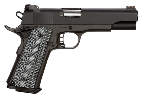 Rock Island 51991 Rock Ultra FS 10mm Auto Caliber with 5" Barrel, 8+1 Capacity, Overall Black Parkerized Finish Steel, Beavertail Frame, Serrated Slide & Black/Gray G10 Grip