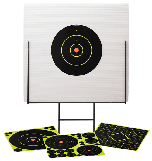 Birchwood Casey 46101 Shoot-N-C Portable Range Kit Self-Adhesive Bullseye Includes Plastic Backboard/Steel Frame/Targets