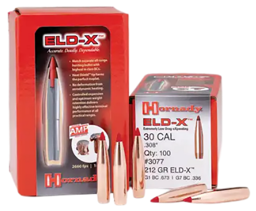 Hornady 2841 ELD-X  7mm .284 175 gr Extremely Low Drag eXpanding 100 Per Box/ 15 Case