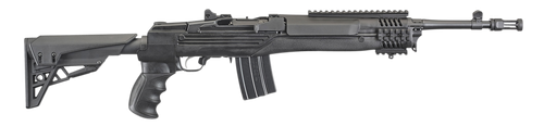 Ruger 5888 Mini-14 Tactical 5.56x45mm NATO 20+1 16.12"  Threaded Barrel w/Flash Suppressor, Blued Alloy Steel, ATI Strikeforce 6 Position Stock, Includes Picatinny Rail, 2 Magazines, Scope Rings