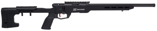 Savage Arms 70548 B22 Precision Bolt Action 22 WMR Caliber with 10+1 Capacity, 18" Barrel, Matte Black Metal Finish & Adjustable MDT ACC Aluminum Chassis Matte Black Stock Right Hand (Full Size)