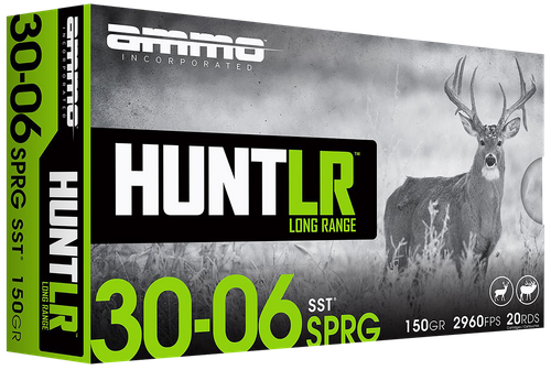 Ammo Inc 3006150SSTA20 Hunt Long Range 30-06Springfield 150gr Super Shock Tip 20 Per Box/10 Case
