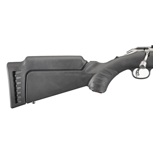Ruger 90432 Stock Module  Ruger American Synthetic Black High Comb with Standard LOP