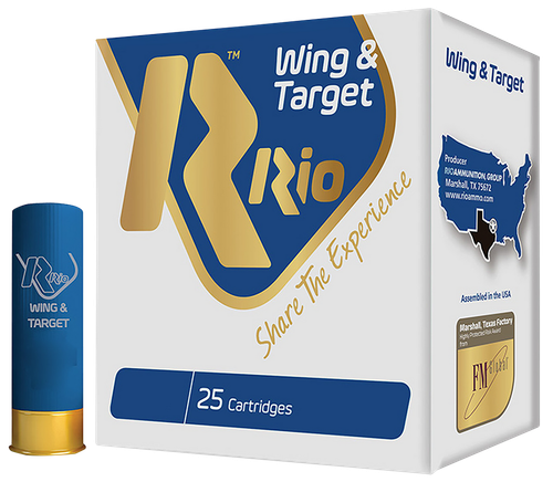 Rio Ammunition WT2875 Wing & Target  12Gauge 2.75" 1oz 7.5Shot 25 Per Box/10 Case
