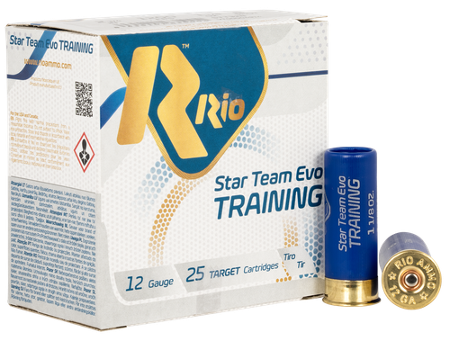 Rio Ammunition STT328 Star Team EVO  12Gauge 2.75" 1 1/8oz 8Shot 25 Per Box/10 Case