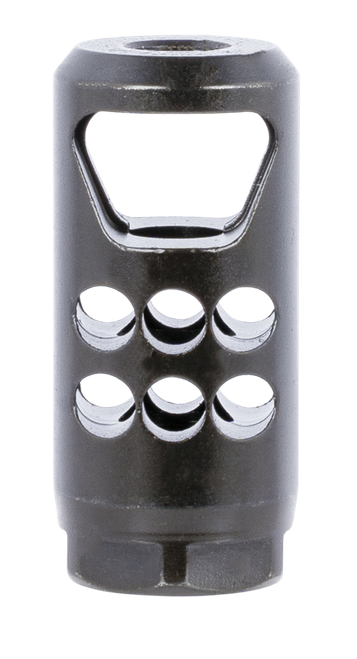 Ruger 90698 Hybrid Muzzle Brake Matte Black Steel 1/2"x28 Threads, 2.20" OAL 1" Diameter, 35 Cal
