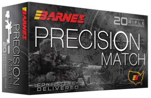 Barnes Bullets 32017 Precision Match  223Rem 55gr Match Burner OTM BT 20 Per Box/10 Case