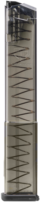 ETS Group SMKGLK17 Pistol Mags  17rd Standard 9mm Luger Compatible w/ Glock 19/26/45/18/19X/34 Smoke Polymer