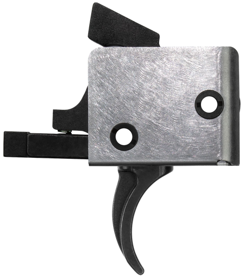 CMC Triggers 91501 Drop-In  Single-Stage Curved Trigger w/ 3-3.50 lbs Draw Weight & Black/Silver Finish
