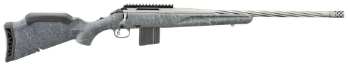 Ruger 46918 American II  Full Size 22 ARC 10+1 20" Cobalt Cerakote Spiral Fluted Threaded Barrel & Alloy Steel Receiver w/Picatinny Rail, Gray Splatter Adj LOP Synthetic Stock