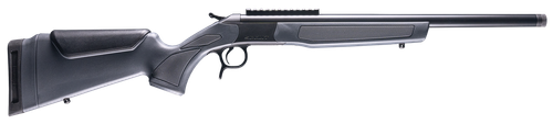 CVA CR4435 Scout  243 Win 1rd 20" Blued Threaded Barrel, Blued Picatinny Rail Receiver, Stealth Gray Fixed Synthetic Stock