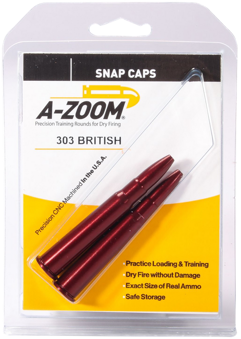 A-Zoom 12226 Rifle Snap Cap 303British 2Pack
