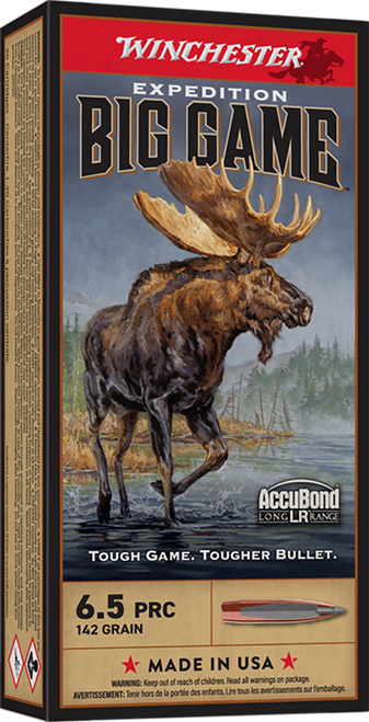 Winchester Ammo S65PLR Expedition Big Game Long Range 6.5PRC 142gr Nosler AccuBond Long Range 20 Per Box/10 Case