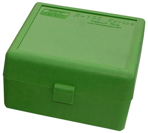 MTM Case-Gard RS10010 Ammo Box Flip-Top 223Rem/204Ruger Green Polypropylene 100rd
