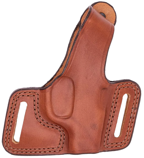 Bianchi 12843 Black Widow  OWB Size 10 Tan Leather Belt Slide Fits Browning Hi-Power Fits Colt Commander Fits Springfield 1911-A1 Right Hand