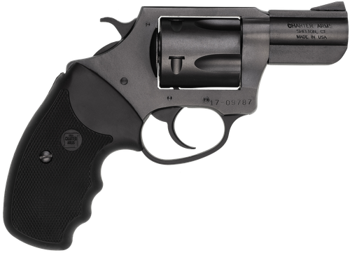 Charter Arms 13520 Mag Pug  Large 357 Mag, 5 Shot 2.20" Black Ported Steel Barrel, Black Steel Cylinder & Frame w/Black Finger Grooved Rubber Grip