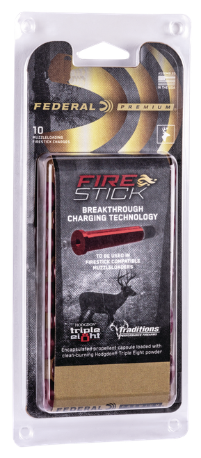 Federal PMZFS100T8 Premium Fire Stick 50Cal 100gr 10 Per Box/10 Case *For Traditions Nitro Only