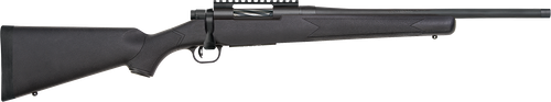 Mossberg 28231 Patriot Carbine 450 Bushmaster 5+1 18" Matte Blued Threaded Bull Barrel, Matte Blued Picatinny Rail Receiver, Black Fixed Synthetic Stock