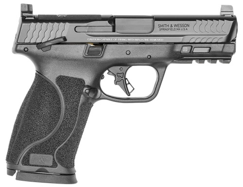 Smith & Wesson 13390 M&P M2.0  Full Size 10mm Auto 15+1, 4" Black Armornite Stainless Steel Barrel & Optic Cut/Serrated Slide, Matte Black Polymer Frame w/Picatinny Rail
