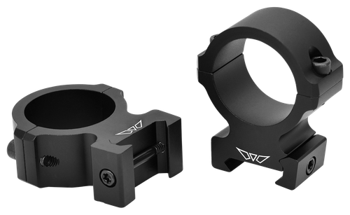 Warne V615M Horizontal Rings Vapor Matte Black 30mm High 0 MOA