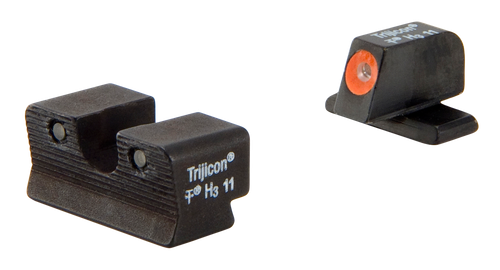 Trijicon 600752 HD Night Sights  Green/Tritium Orange Outline Front Sight-Green Tritium Black Outline Rear Sight Springfield Armory XD-S/XD-E