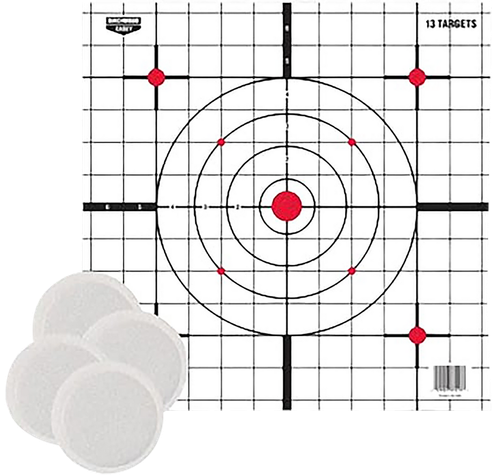 Birchwood Casey BC-37216T EZE-Scorer Thermal Targets Thermal Sight-In Hanging Paper 12" x 12" Black/Red/White
