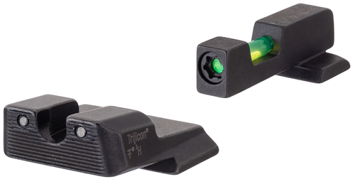 Trijicon 601110 DI Night Sight Set  Green/Tritium/Fiber Optic Front Sight-Green Tritium Black Outline Rear Sight Smith & Wesson M&P Shield/M&P Shield Plus