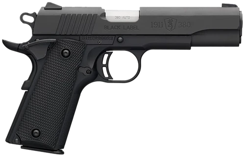 Browning 051904492 1911 Black Label Full Size Frame 380 ACP 8+1 4.25" Matte Stainless Steel Barrel, Serrated Steel Slide, Matte Black Polymer Frame w/Beavertail, Black Polymer Grip, Right Hand