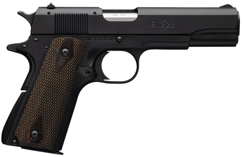 Browning 051802490 1911 A1 *CA Compliant Full Size 22 LR 10+1, 4.25" Matte Stainless Steel Barrel, Matte Black Serrated Slide & Alloy Frame w/Beavertail