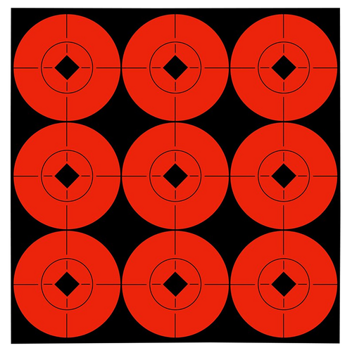 Birchwood Casey 33902 Target Spots  Self-Adhesive Paper Black/Orange 2" Bullseye 90 Pack