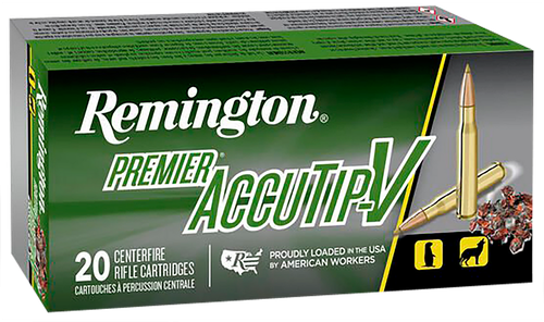 Remington Ammunition 29220 Premier Accutip-V 204Ruger 40gr AccuTip V Boat Tail 20 Per Box/10 Case