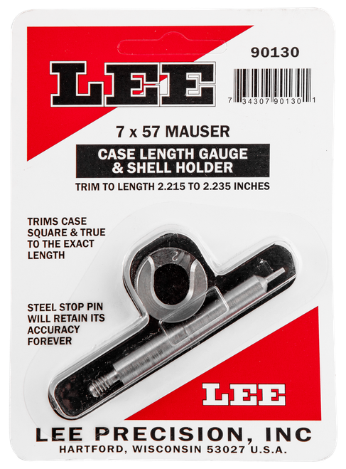 Lee Precision 90130 Case Length Gauge  7x57mm Mauser Steel 0.07 lbs