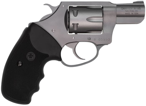 Charter Arms 72224 Pathfinder  Small 22 LR, 8 Shot 2" Stainless Steel Barrel  & Cylinder, Anodized Aluminum Frame w/Black Finger Grooved Rubber Grip, Exposed Hammer