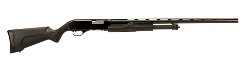 Stevens 22436 320 Field Full Size 20 Gauge Pump 3" 5+1 26" Matte Black Vent Rib Barrel, Matte Black Aluminum Receiver, Fixed Matte Black Synthetic Stock, Ambidextrous