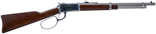 Heritage Mfg H92044189 92 Ranch Hand 44 Mag 8rd 18" Stainless Polished  Barrel, Stainless Polished Receiver, Fixed Hardwood Stock