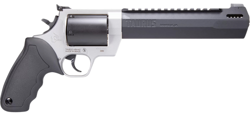 Taurus 2500085RH Raging Hunter  Large Frame 500 S&W Mag 5rd 8.38" Matte Black Ported/Target Crown Barrel, Matte Black Oxide Cylinder, Matte Stainless Steel Frame, Black Rubber Grip