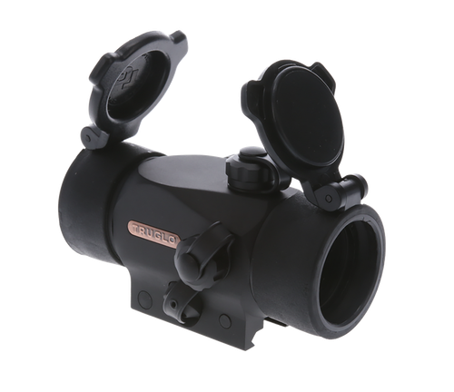 TruGlo TG-TG8230B Triton  Black Anodized 1x 30mm 5 MOA Illuminated Tri-Color Dot Reticle Clamshell Packaging