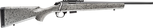 Bergara Rifles BMR005 BMR  Full Size 17 HMR 5+1/10+1 20" Matte Blued Steel Threaded Barrel & Drilled & Tapped Steel Receiver, Fixed Gray/Black Speckled Synthetic Stock