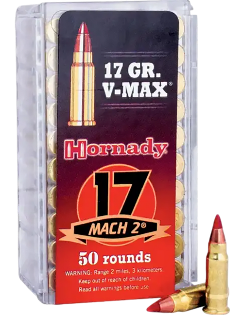 Hornady 83177 Varmint Express  17 HM2 17 gr Hornady V Max 50 Per Box/ 100 Case