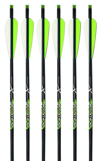 Carbon Express 52140 Piledriver Crossbolt Green 20" Carbon Fiber 6 Pack